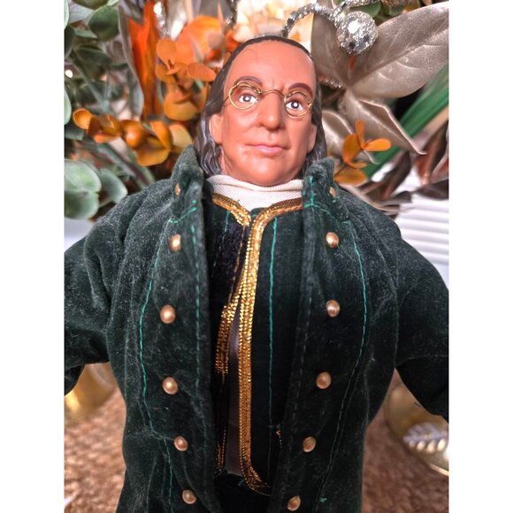 Benjamin Franklin Doll 1997 Leaders of the World by Formative Intl Posable - Picture 2 of 11